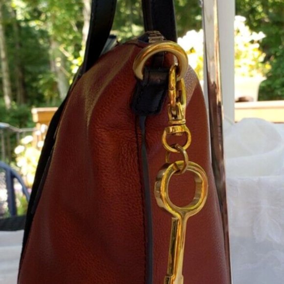 Black and Brown Fossil Skylar Satchel Crossbody, EUC main image 2